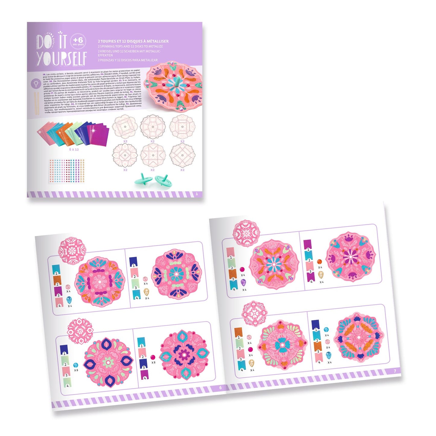 DIY Toupies Flower Power