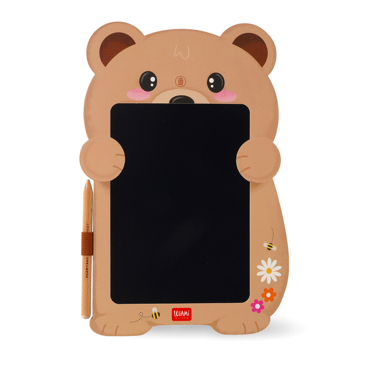 Ardoise Portable LCD en Carton - Teddy Bear - Magic Sketch Board