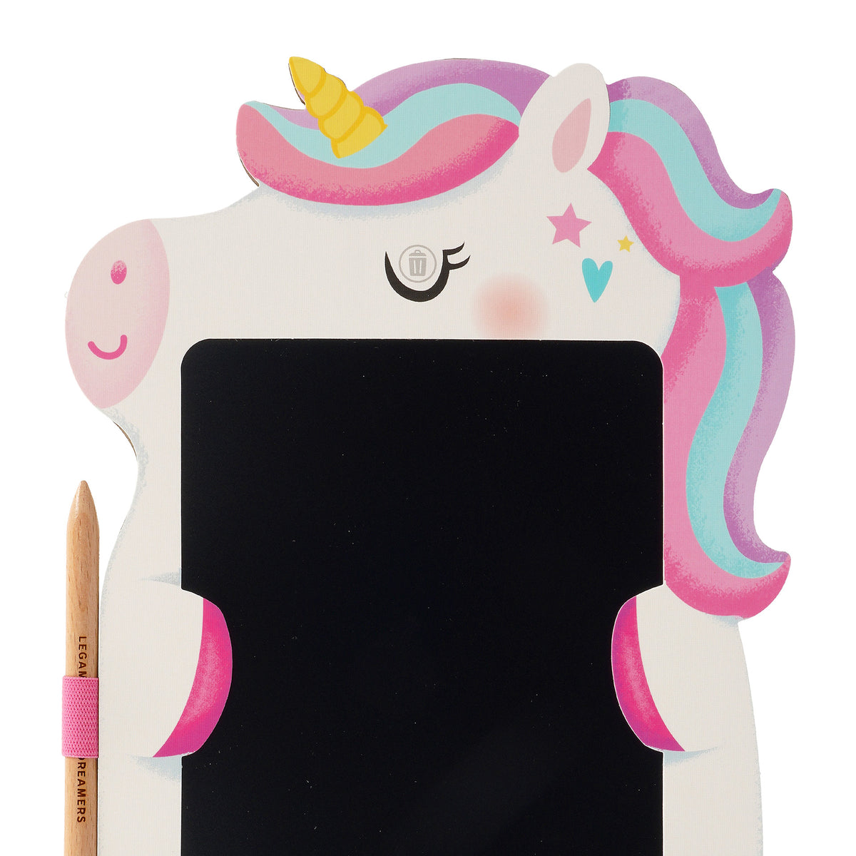 Ardoise Portable LCD en Carton - Licorne - Magic Sketch Board