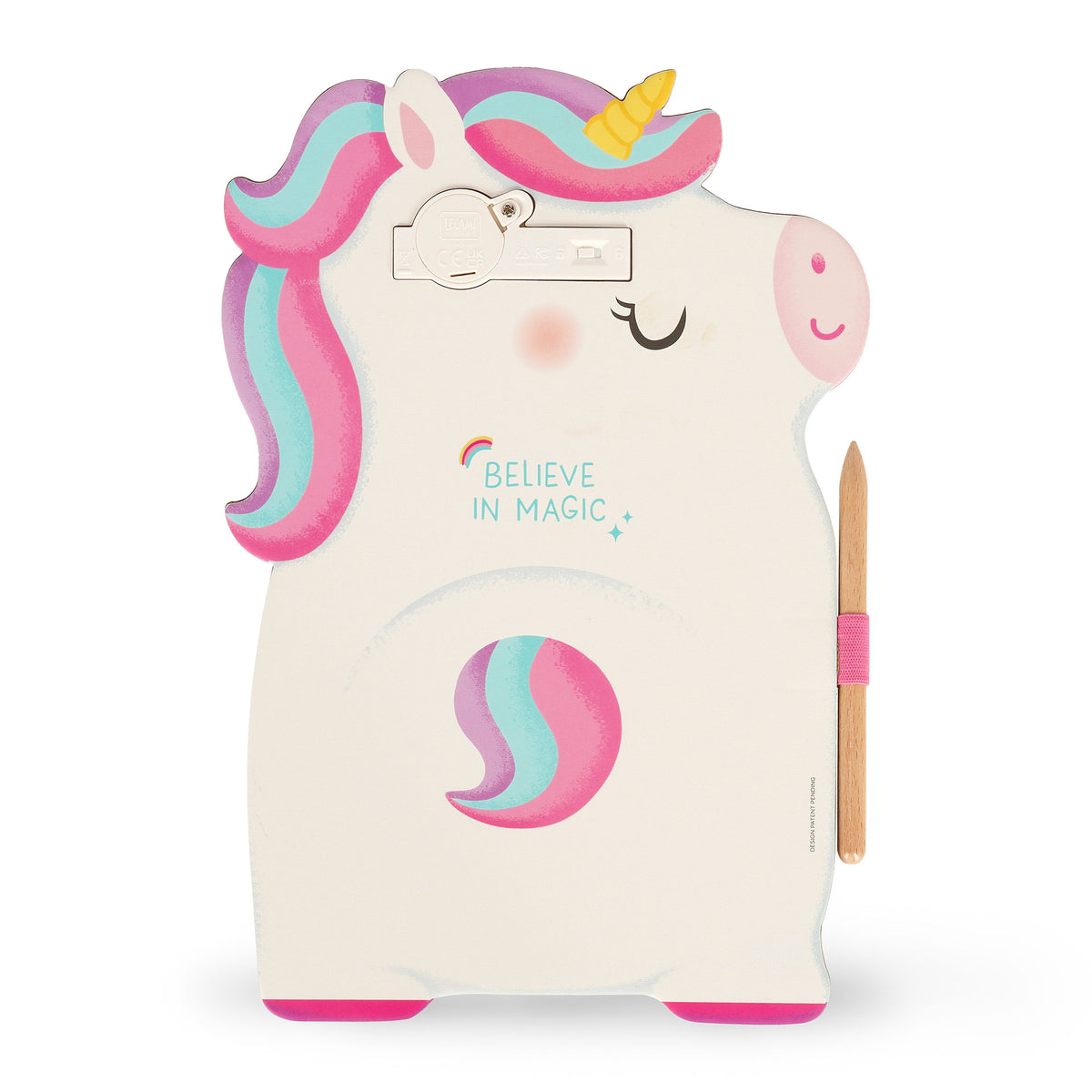 Ardoise Portable LCD en Carton - Licorne - Magic Sketch Board