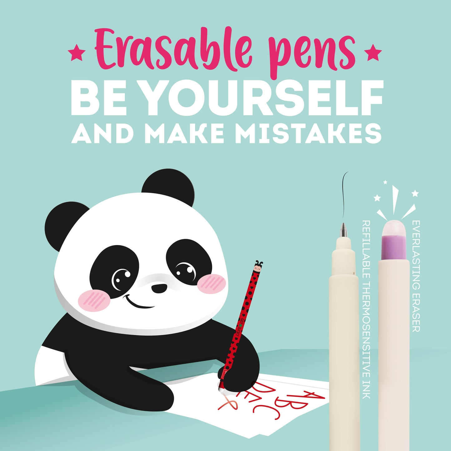 Stylo à Encre Gel Effaçable Ladybug « Get Lucky»