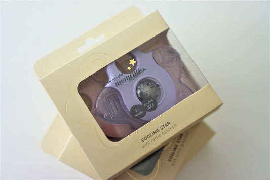 Anneaux de dentition rafraîchissant étoile – Rose & Violet