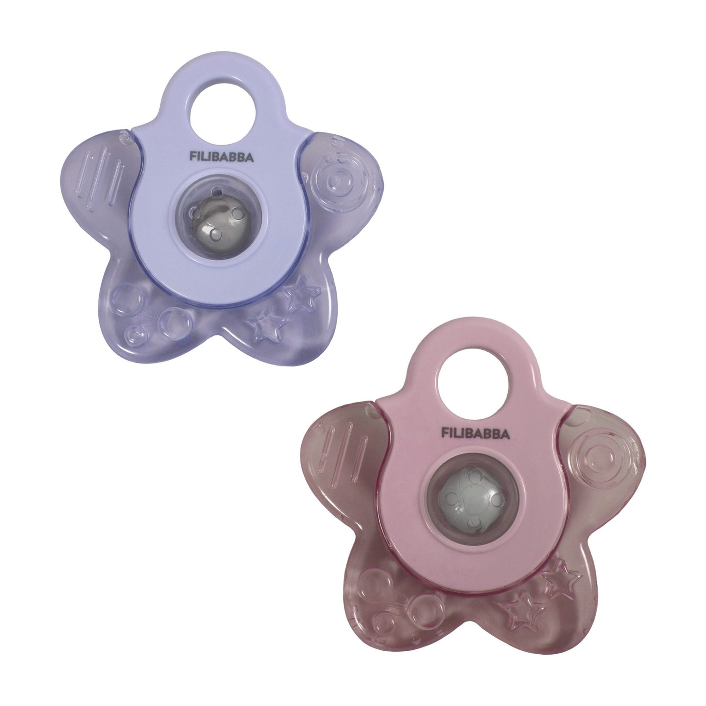 Anneaux de dentition rafraîchissant étoile – Rose & Violet