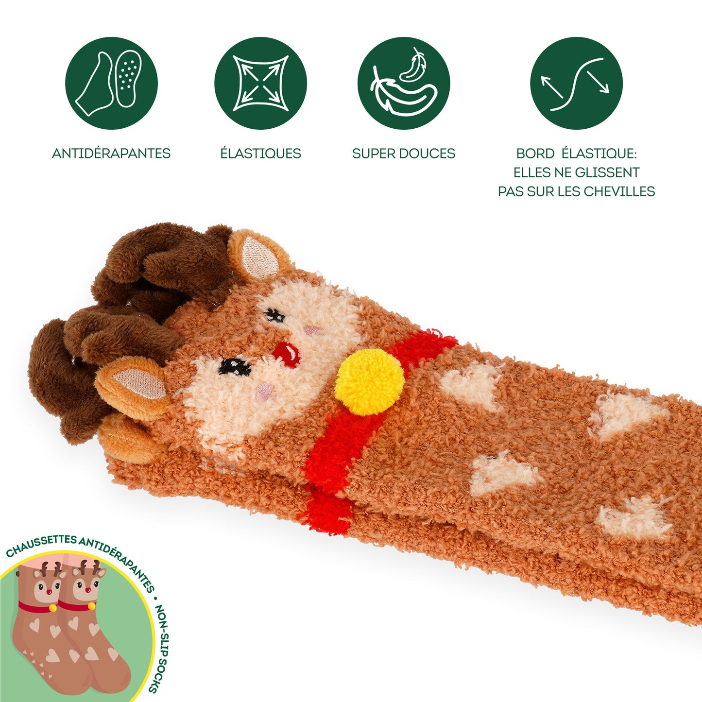 Chaussettes Antidérapantes Noel ADULTE - Divers Modèles