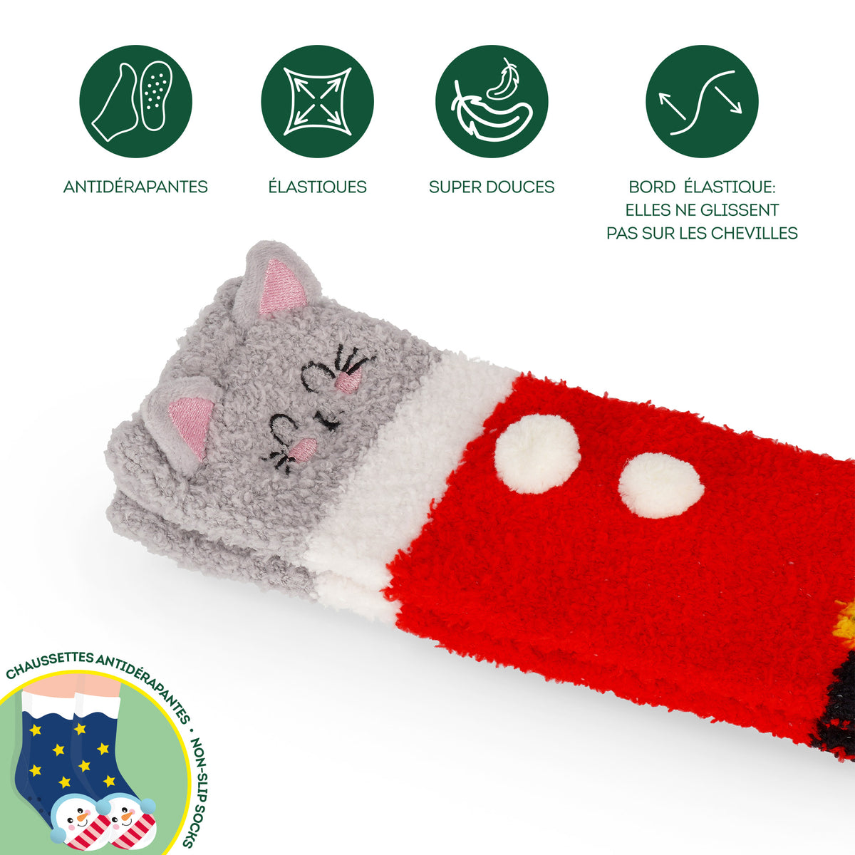 Chaussettes Antidérapantes Noel ADULTE - Divers Modèles