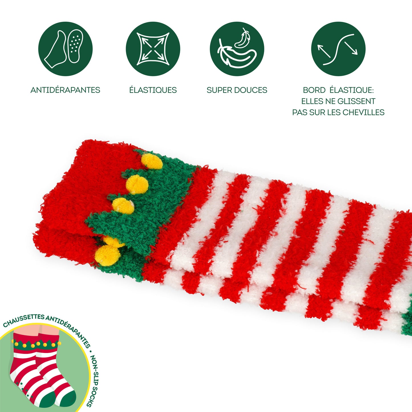Chaussettes Antidérapantes Noel ENFANT - Divers Modèles