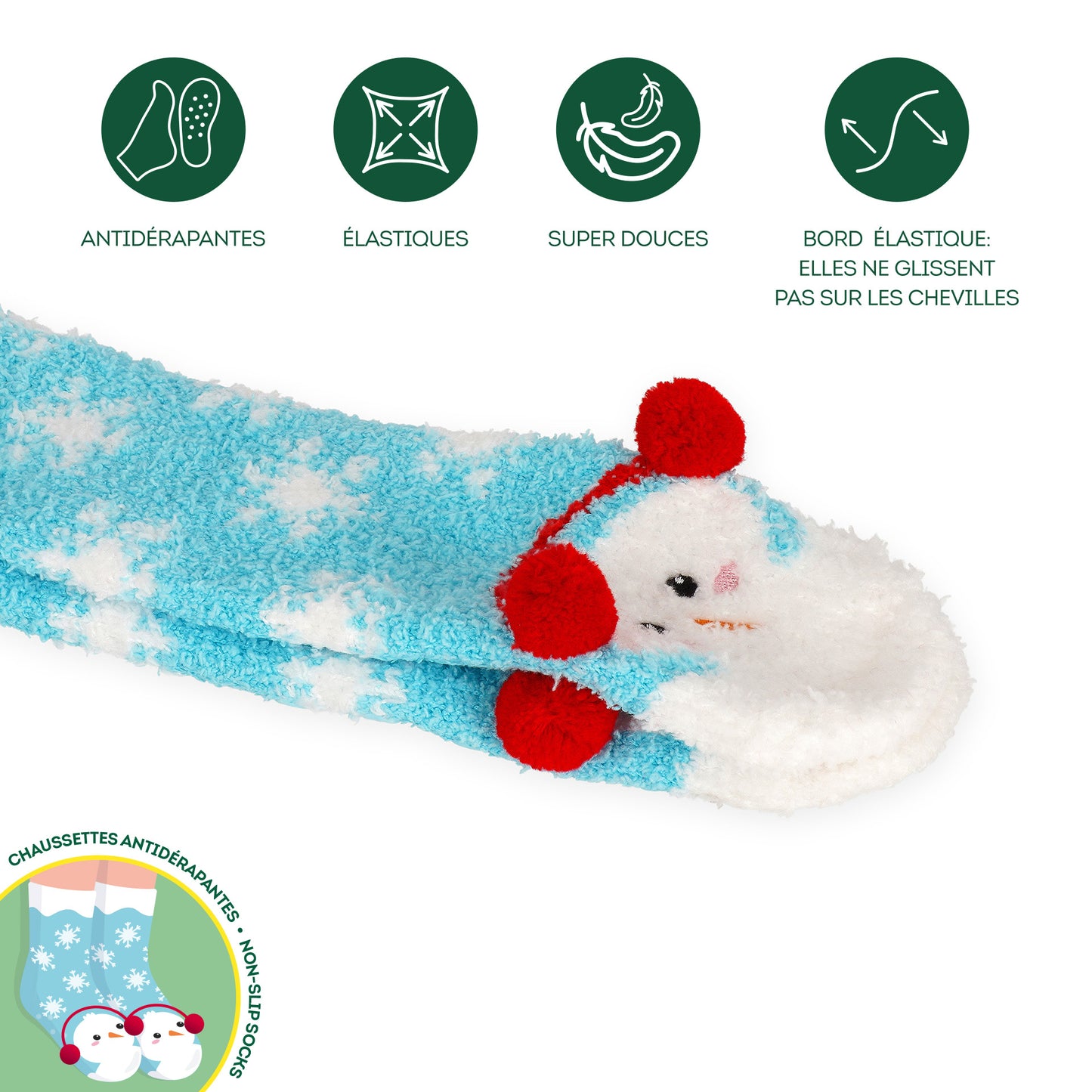 Chaussettes Antidérapantes Noel ENFANT - Divers Modèles