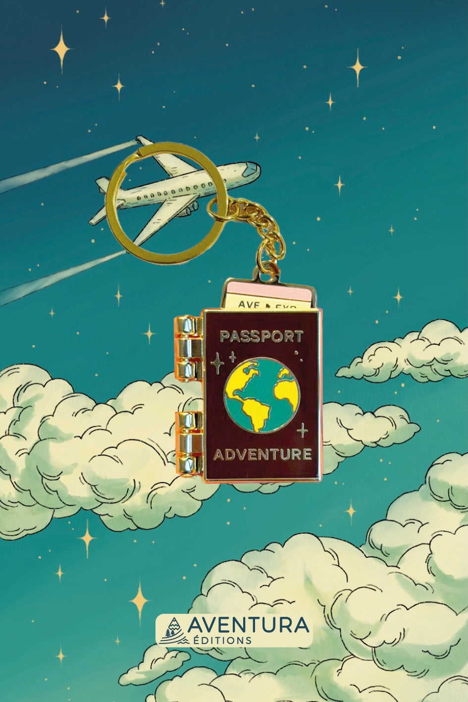 Porte clés Passeport
