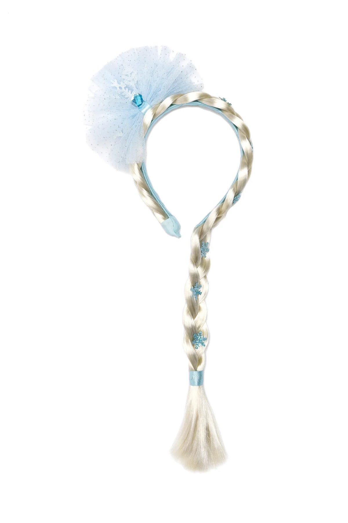 Tiare de la reine des glaces avec tresse