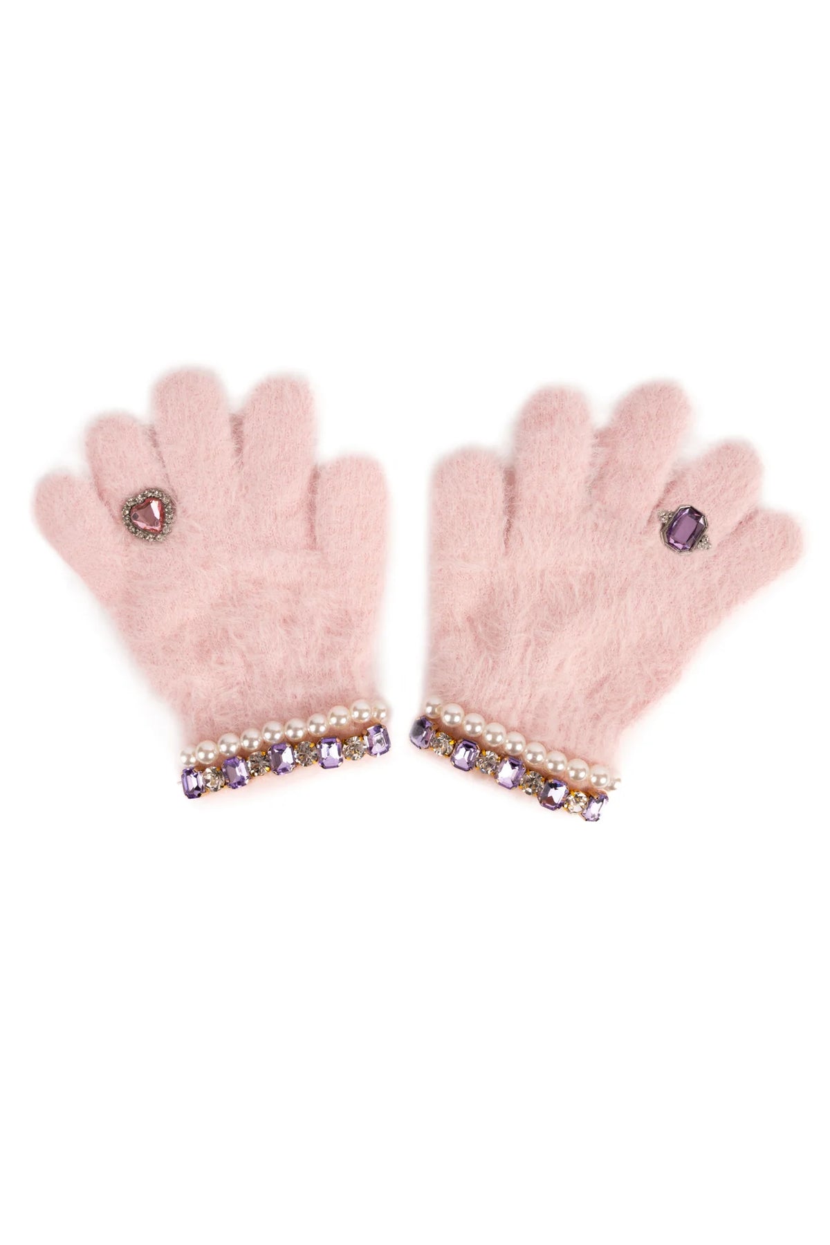Gants Boujee Bijou, rose clair (1 paire)
