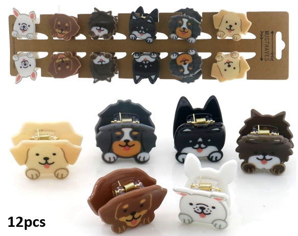 Mini pinces à cheveux Chiens