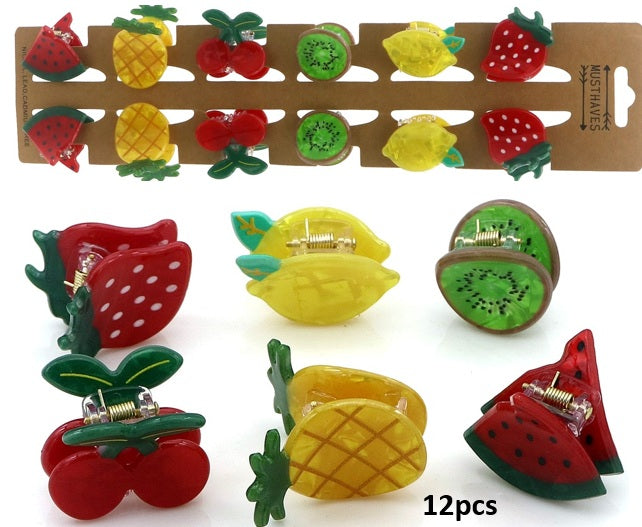 Mini pinces à cheveux Fruits