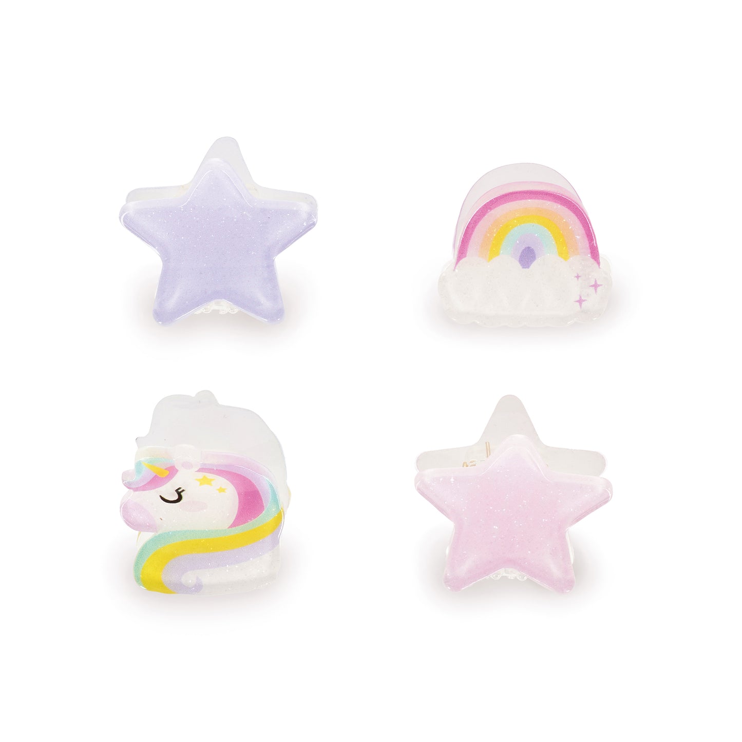 Set de 4 Mini Barrettes à Cheveux Licorne - Clip me up!