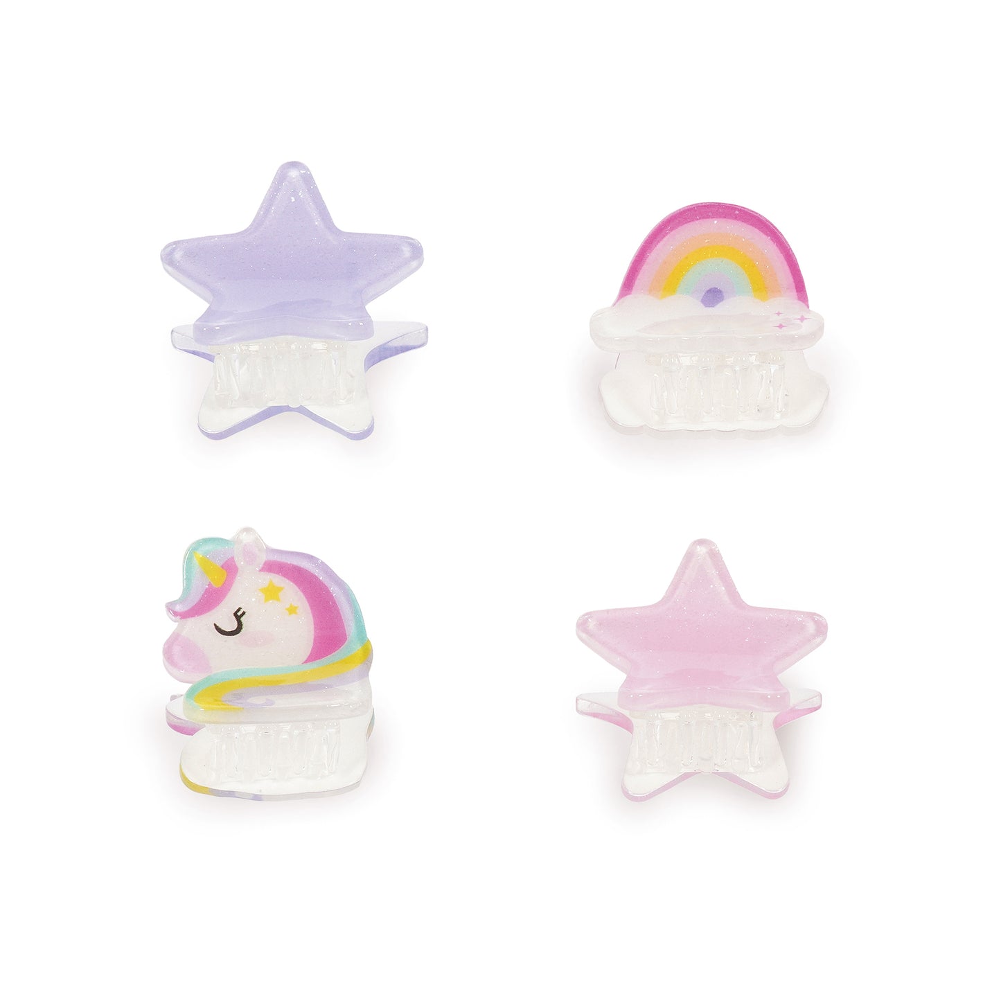Set de 4 Mini Barrettes à Cheveux Licorne - Clip me up!