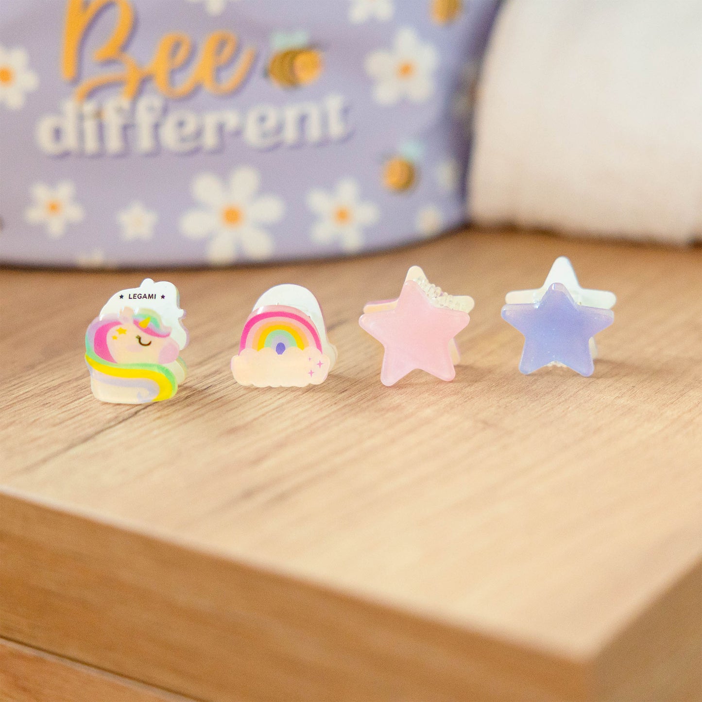 Set de 4 Mini Barrettes à Cheveux Licorne - Clip me up!
