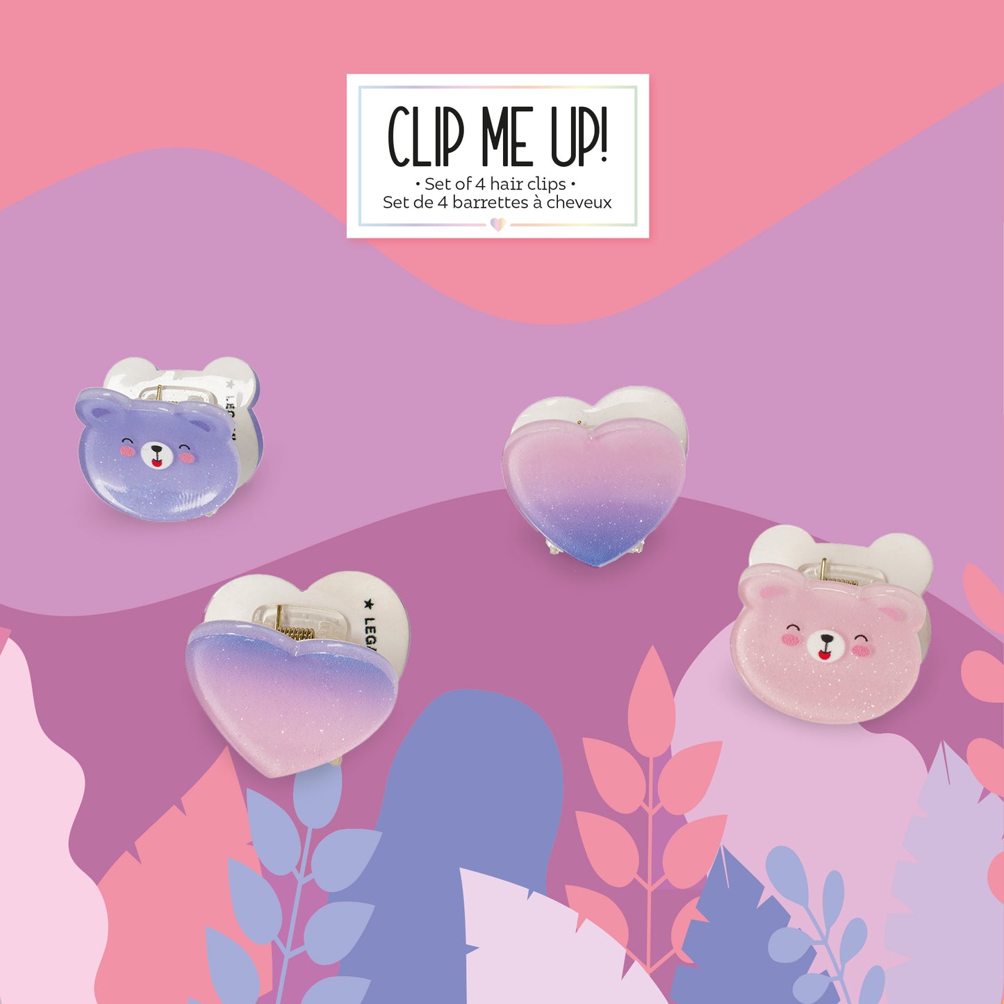 Set de 4 Mini Barrettes à Cheveux Teddy - Clip me up!