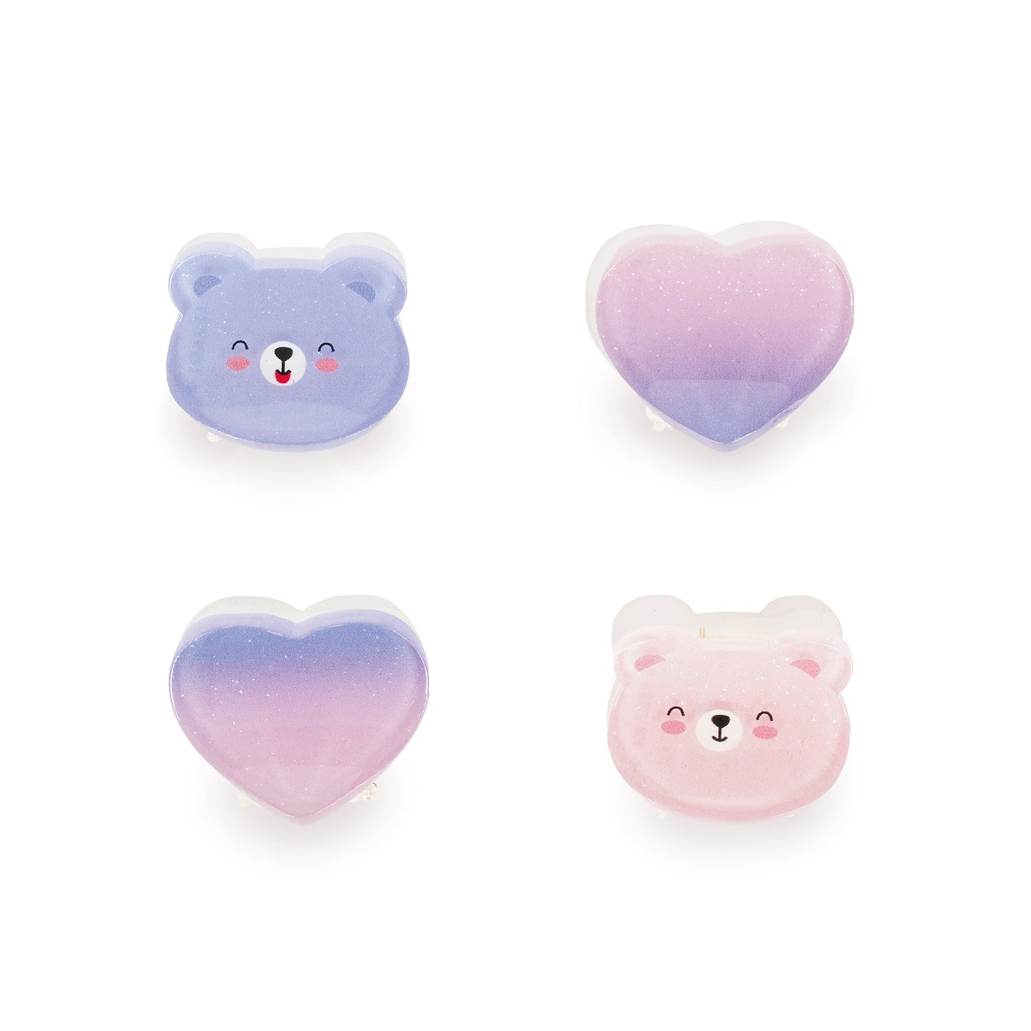 Set de 4 Mini Barrettes à Cheveux Teddy - Clip me up!