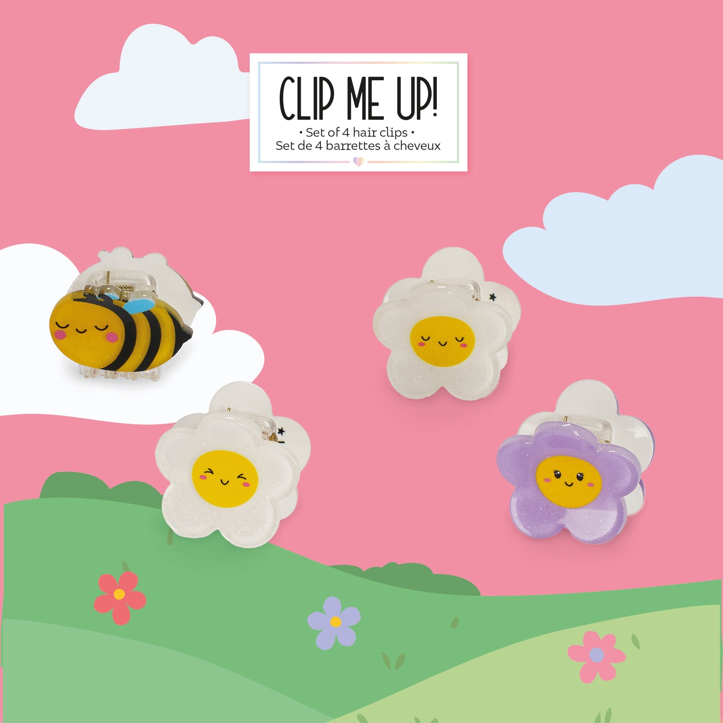 Set de 4 Mini Barrettes à Cheveux Bee - Clip me up!