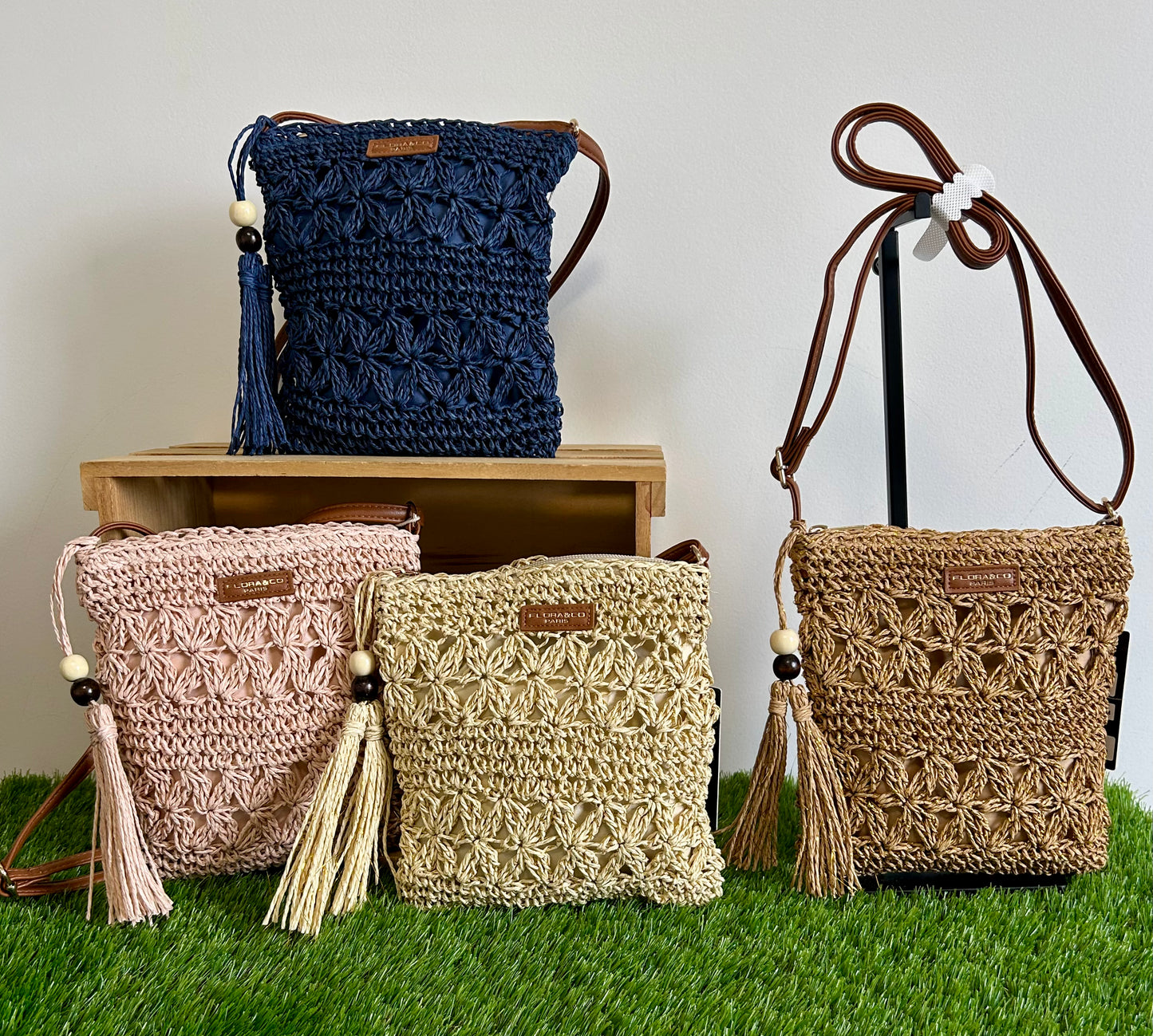 Pochette paille Livy - Divers Coloris