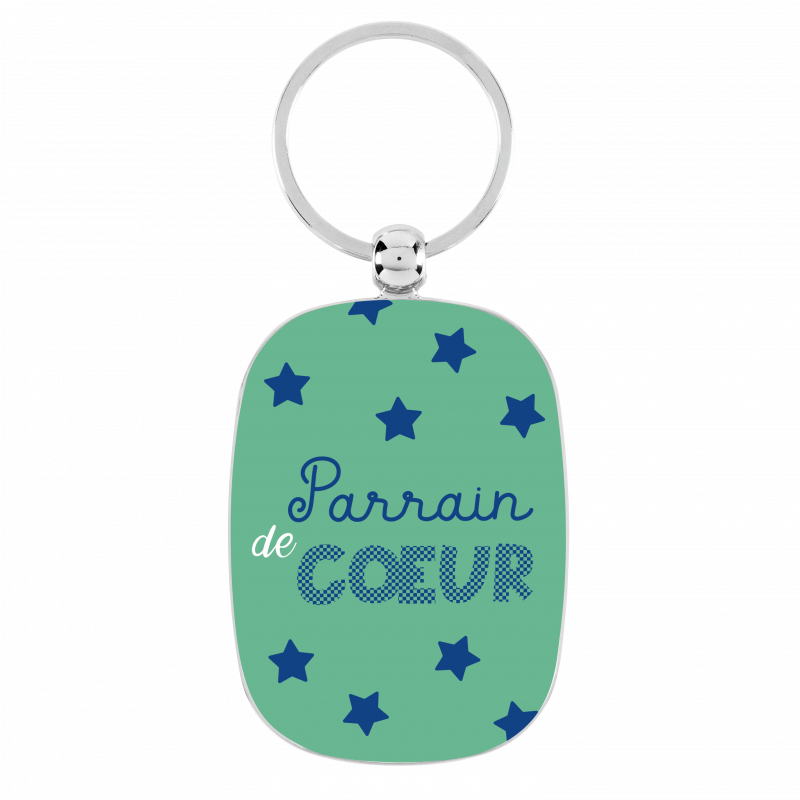 Porte clés Parrain de coeur