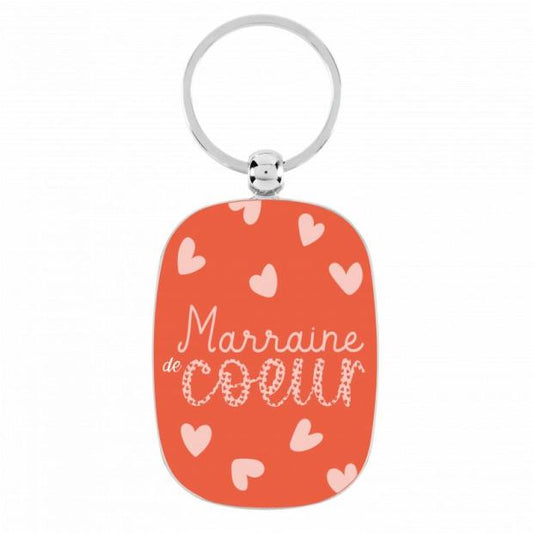 Porte clés Marraine de coeur