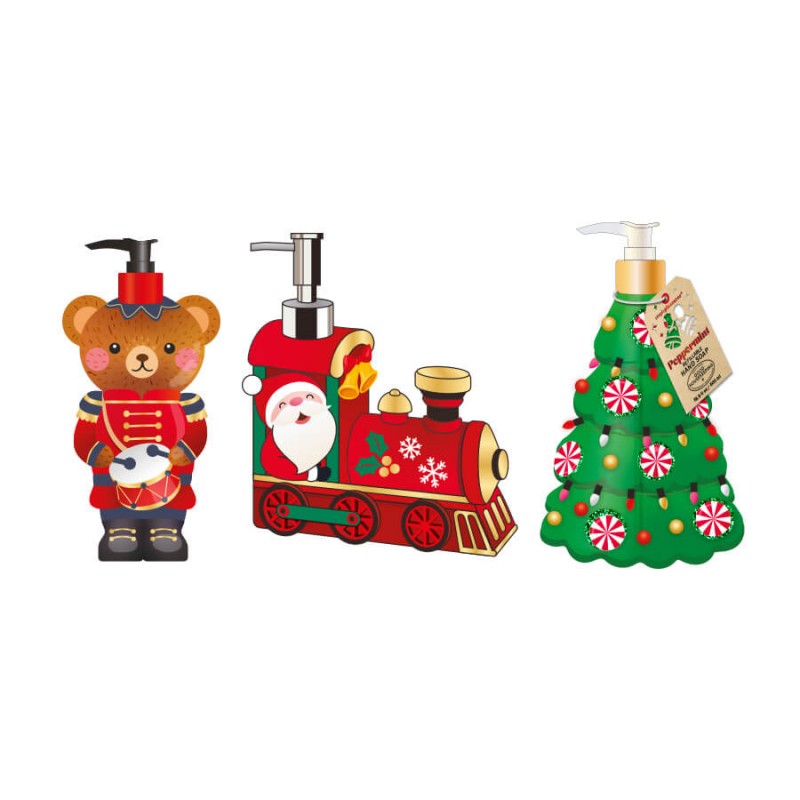 Distributeur savon liquide Happy Christmas - Divers modèles
