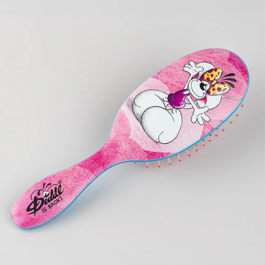 Brosse à cheveux Diddlina en robe rose