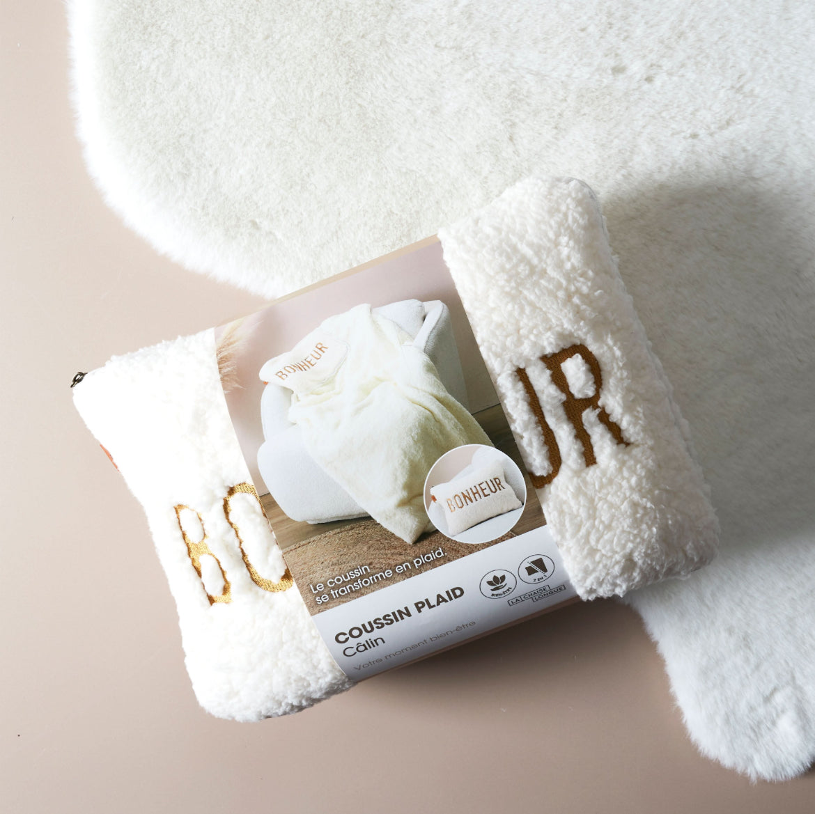 Coussin plaid Calin