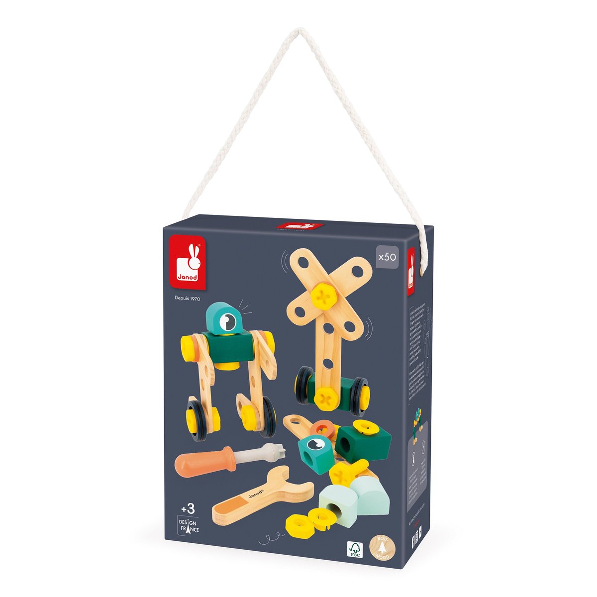Baril Brico'Kids 50 pièces (bois)