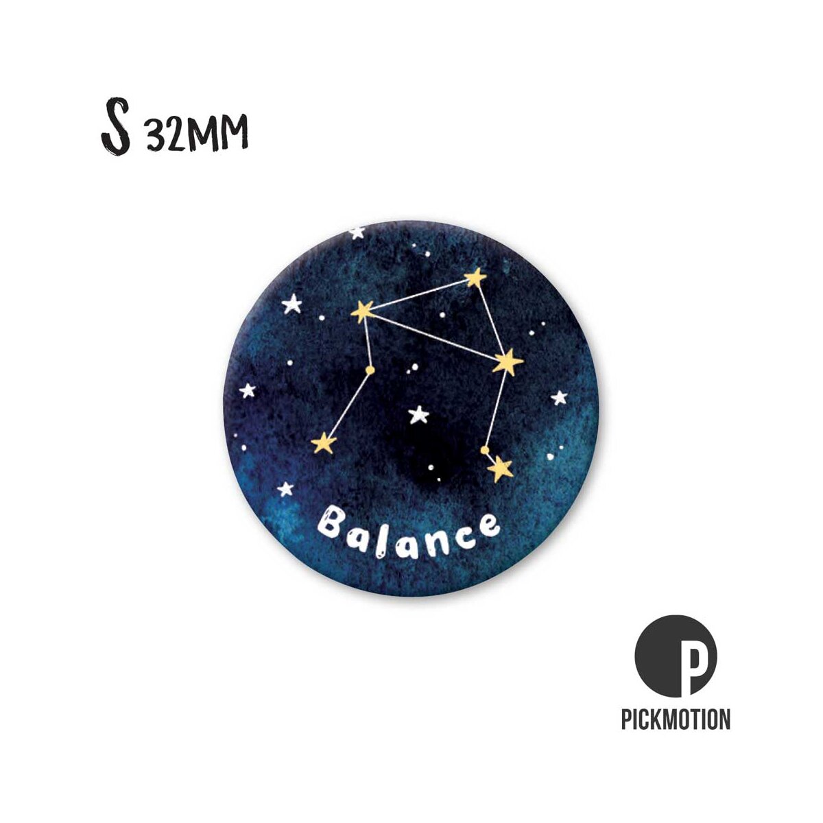 Magnet Taille S " Signe astro Balance"