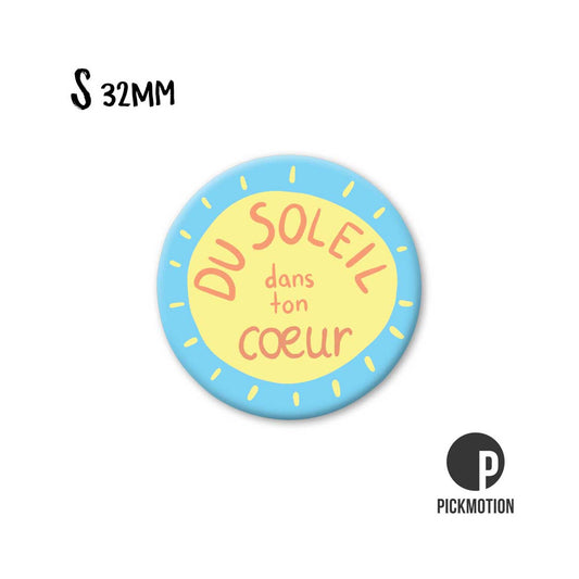 Magnet Taille S "Du soleil dans ton coeur"