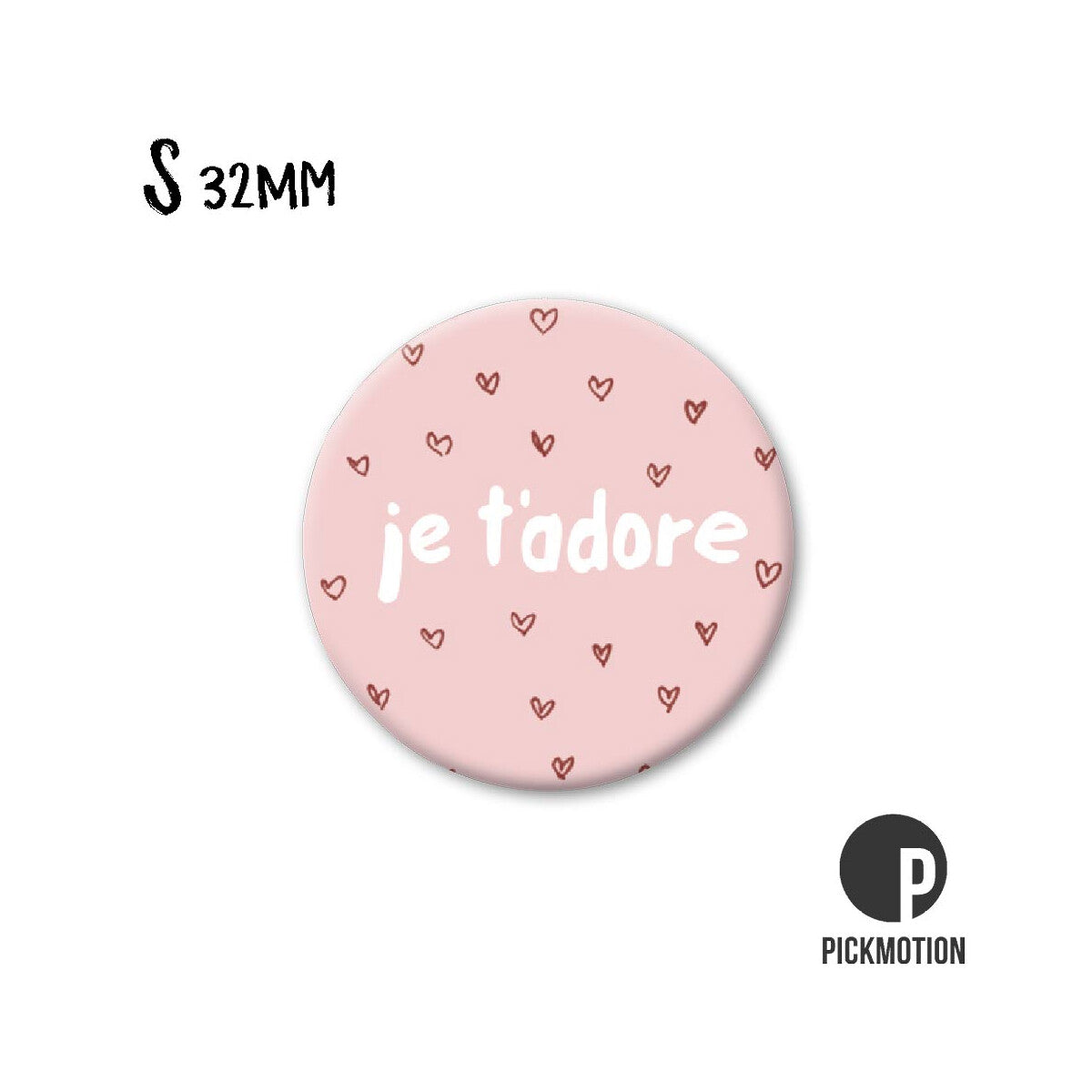 Magnet Taille S "Je l'adore'