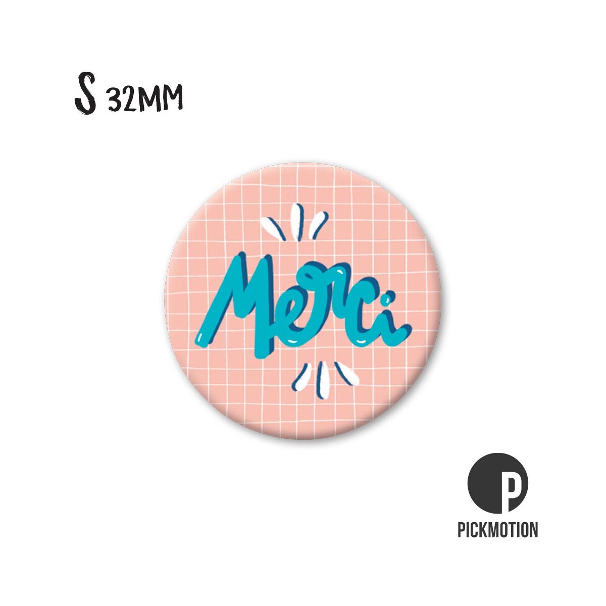 Magnet Taille S "Merci"