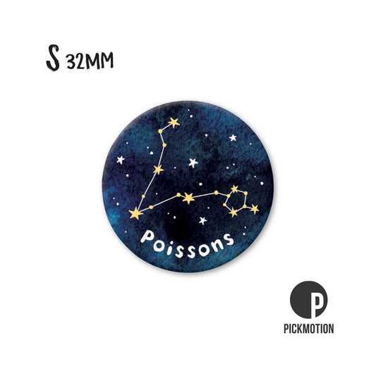 Magnet Taille S "Signe astro Poissons"
