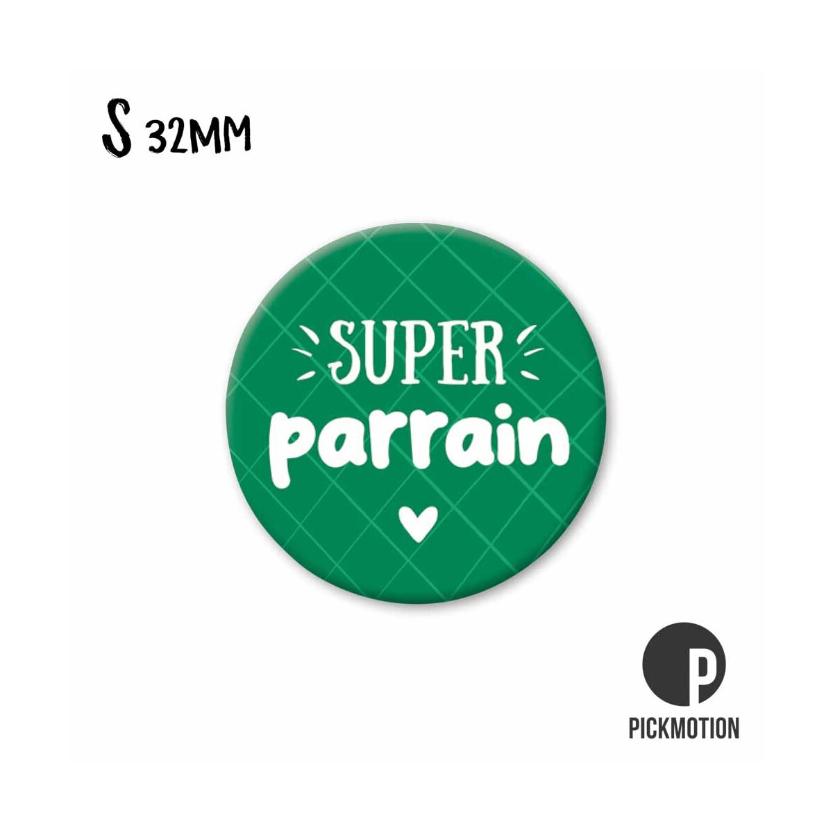 Magnet Taille S "Super Parrain"