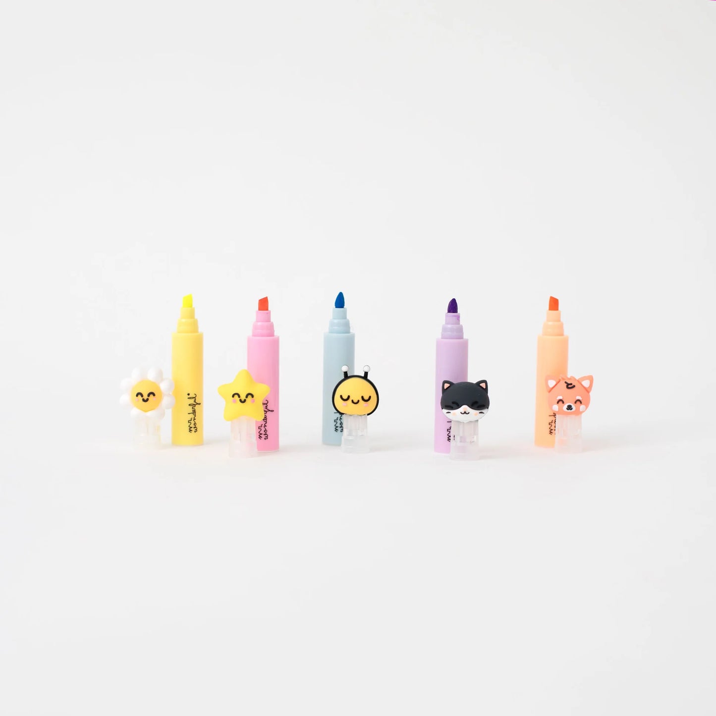 Lot de 5 surligneurs pastel – Live in colour