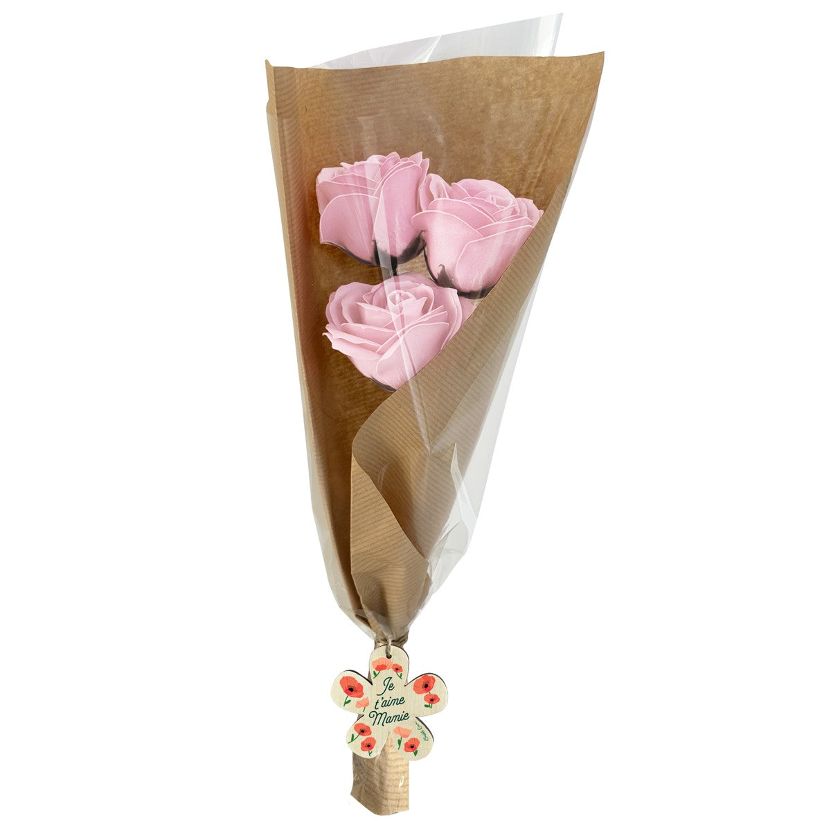 Bouquet Fleurs de savon - Je t'aime Mamie