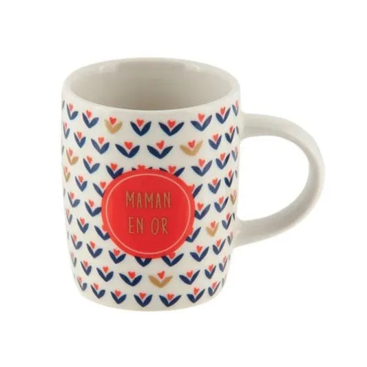 Tasse Expresso Maman en Or