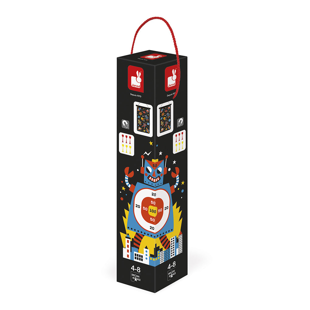 Jeu de fléchettes magnétiques Robots