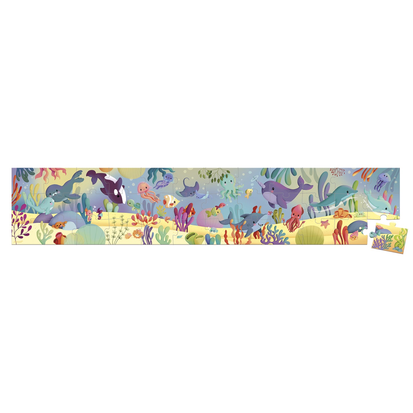Puzzle Frise Les Animaux Marins 36 pièces