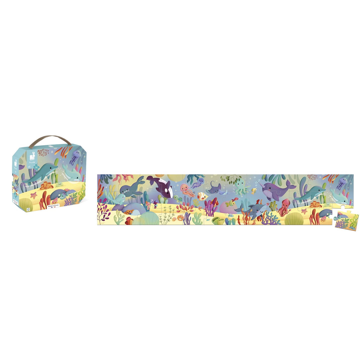 Puzzle Frise Les Animaux Marins 36 pièces