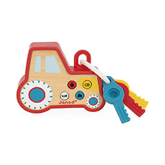Porte-clés Tracteur Sonore et Lumineux (bois)