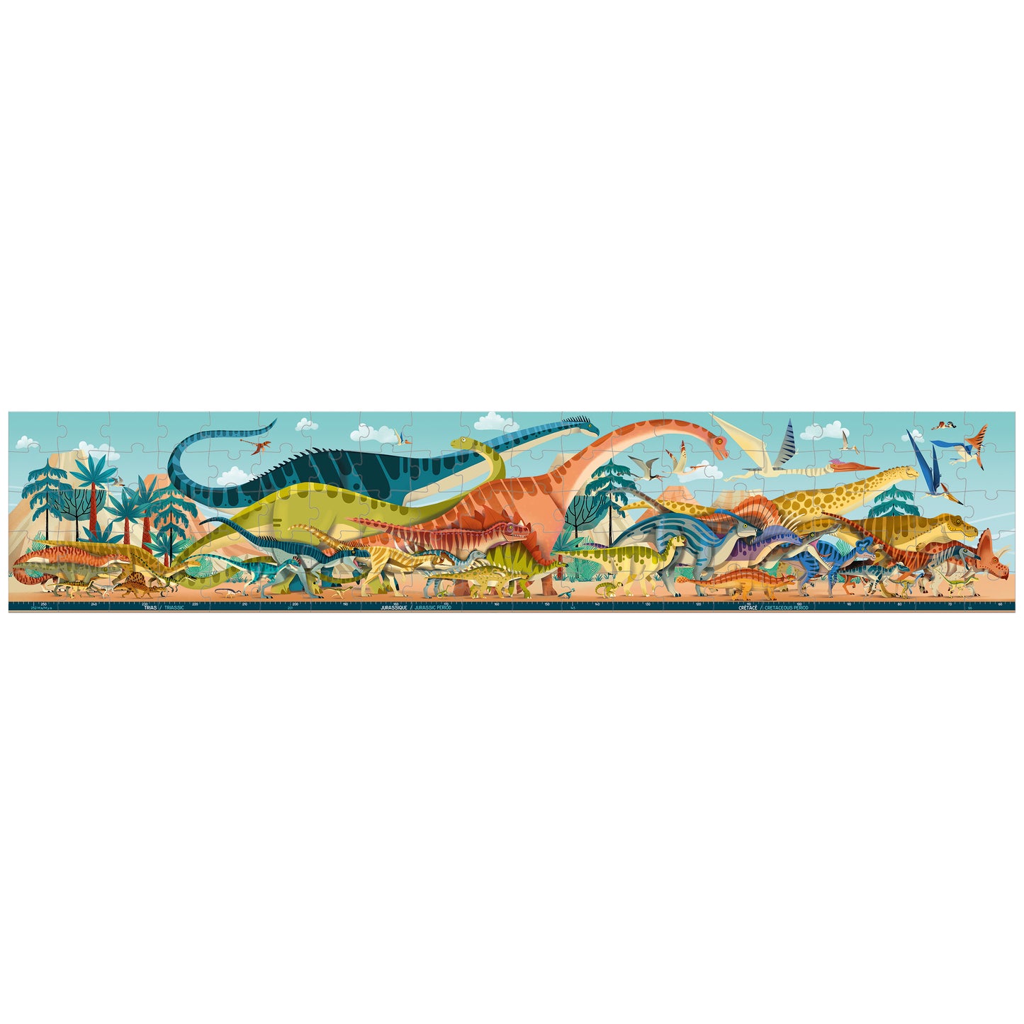Puzzle Panoramique Dino 100 pièces
