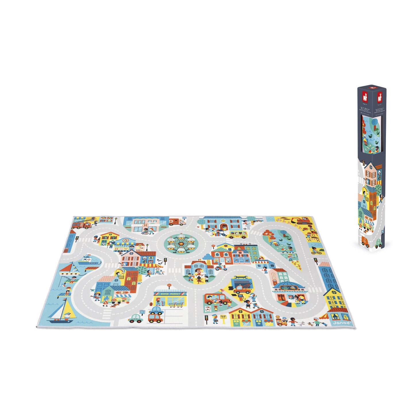 Tapis avec circuit Ville - Cross Roads