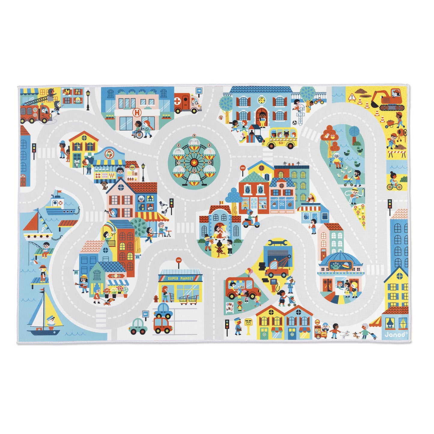 Tapis avec circuit Ville - Cross Roads