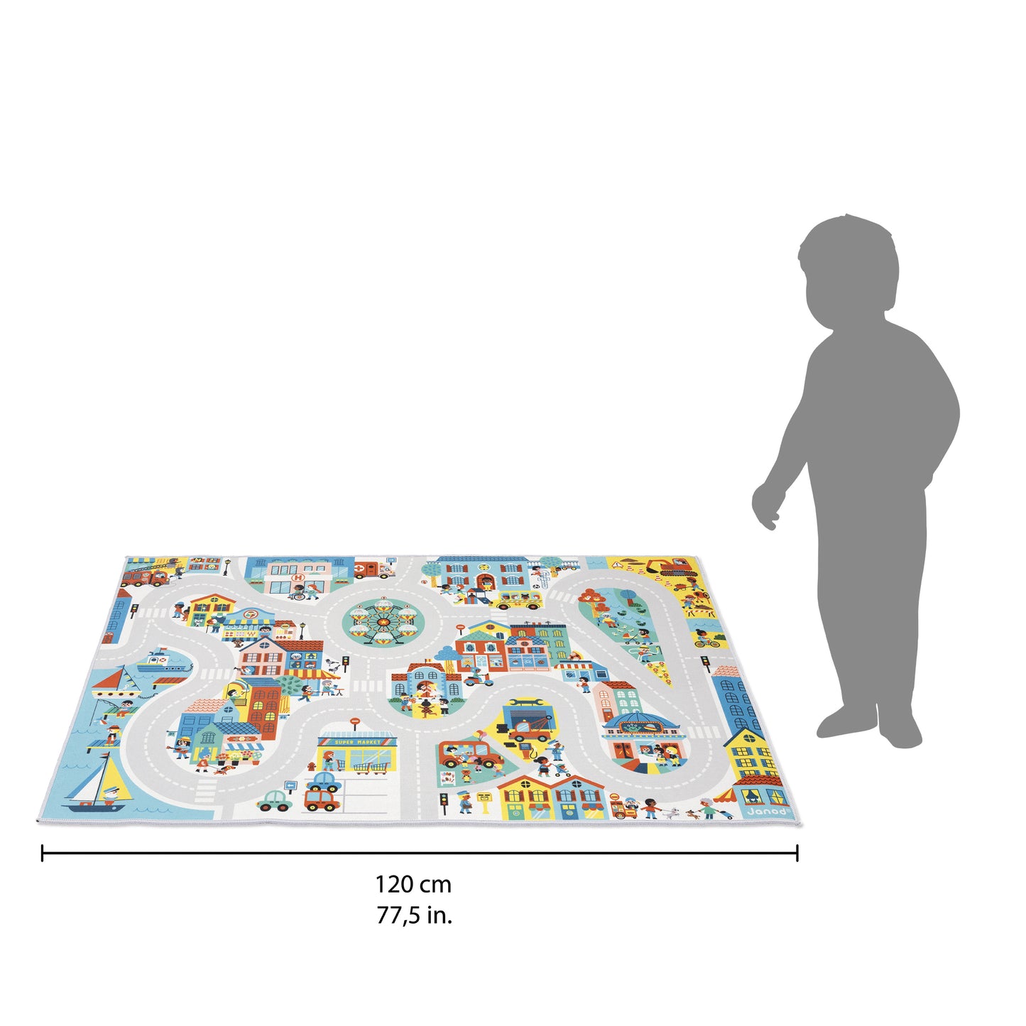 Tapis avec circuit Ville - Cross Roads