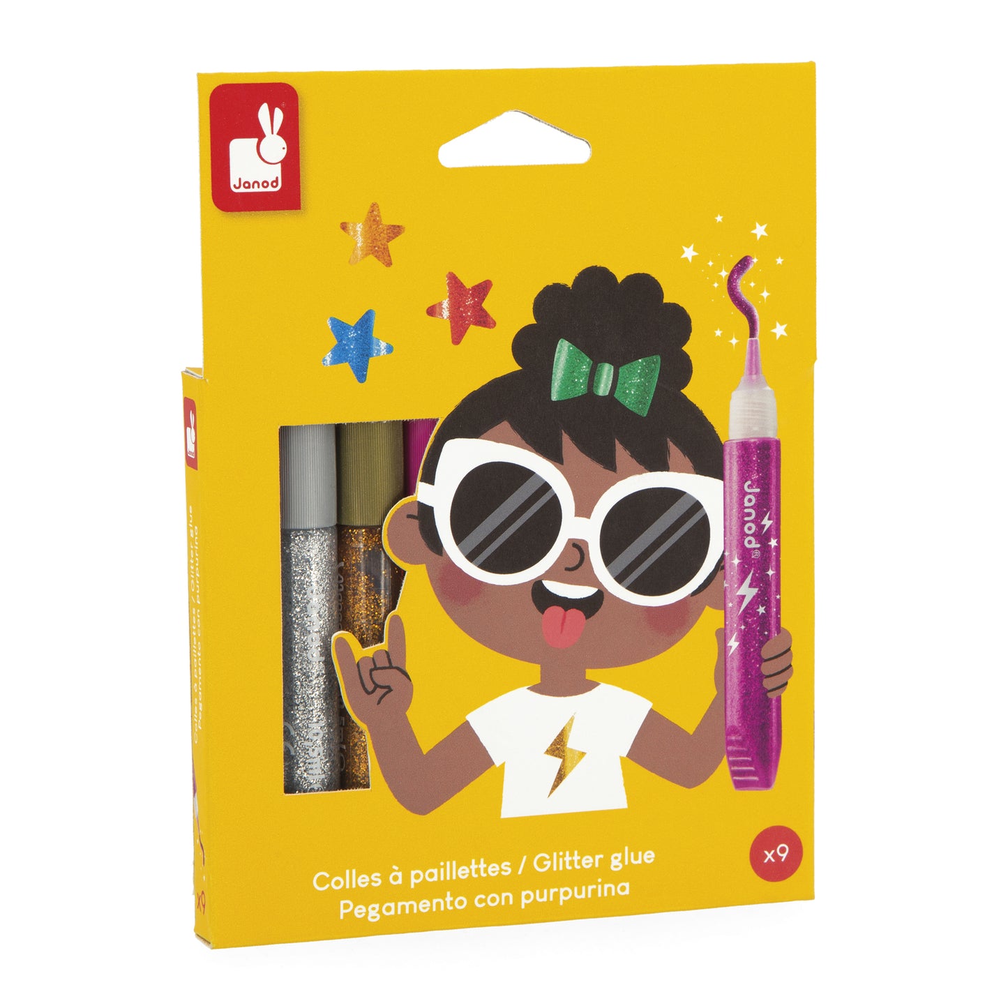Colle à Paillettes x9 tubes