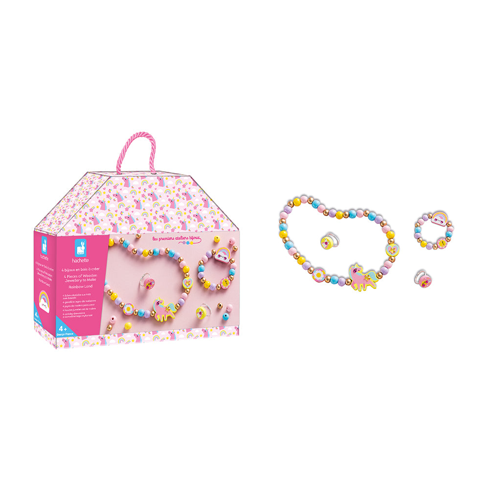 4 Bijoux En Bois A Créer - Rainbow Land
