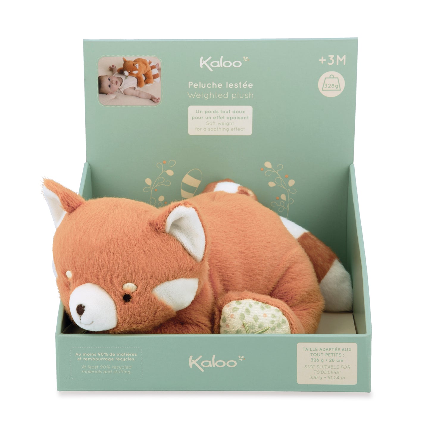 Peluche lestée Panda roux