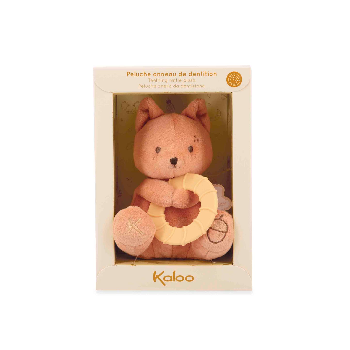 Peluche anneau de dentition - Ecureuil